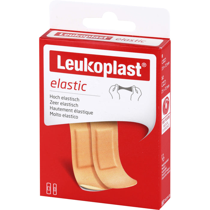 LEUKOPLAST ELASTIC 76X19MM (8ST) 76X25MM (12ST), 20 St PFL