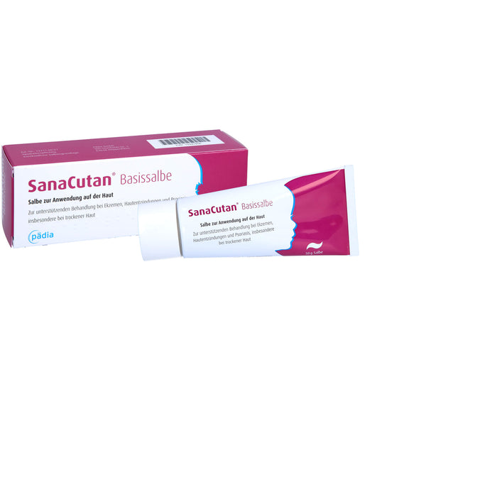 SanaCutan Basissalbe bei Ekzemen, Hautentzündungen und Psoriasis, 50 g Ointment