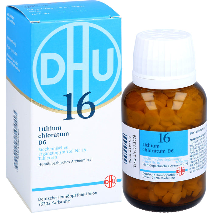 DHU Schüßler-Salz Nr. 16 Lithium chloratum D6 Tabletten, 420 pcs. Tablets