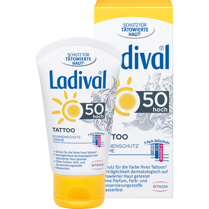 Ladival Tattoo LSF 50 Sonnenschutzcreme, 50 ml Crème