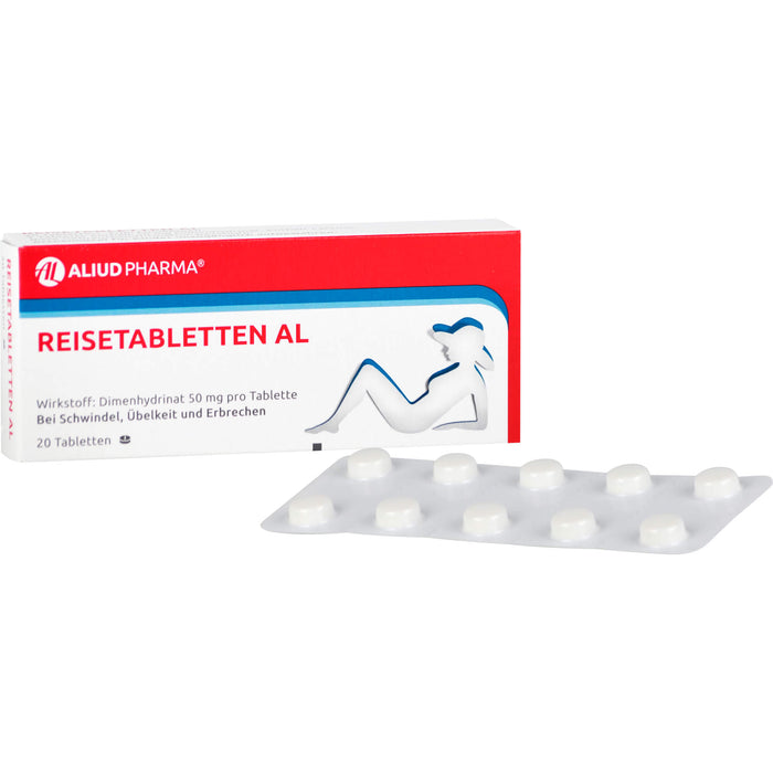 Reisetabletten AL bei Schwindel, Übelkeit und Erbrechen, 20 St. Tabletten