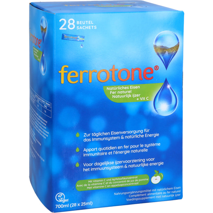 Ferrotone Natürliches Eisen plus Vitamin C Apfel, 28X25 ml BEU