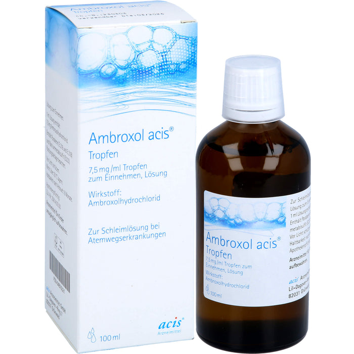 Ambroxol acis Tropfen, 7,5 mg/ml Tropfen zum Einnehmen, Lösung, 100 ml Lösung