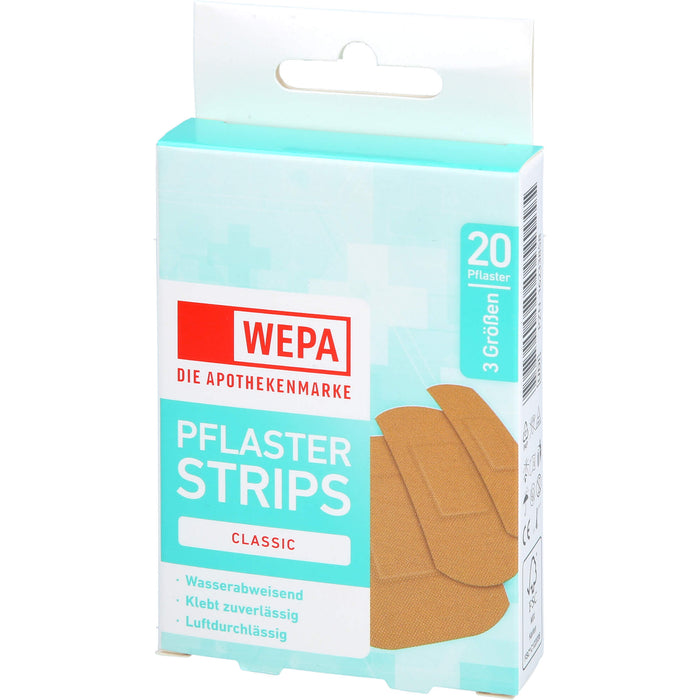 WEPA Pflaster Strips Classic wasserabw. 3 Größen, 20 St PFL