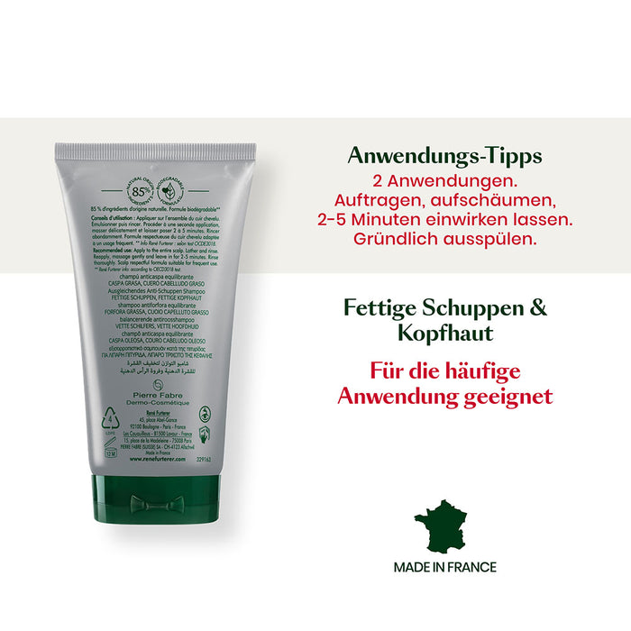 RENE FURTERER NEOPUR Ausgleichendes Anti-Schuppen Shampoo für fettige Schuppen & Kopfhaut - bei Schuppen, 150 ml Shampoo