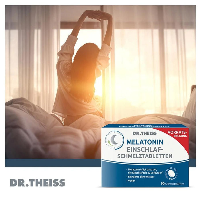 DR. THEISS Melatonin Einschlaf-Schmelztabletten, 90 St. Tabletten