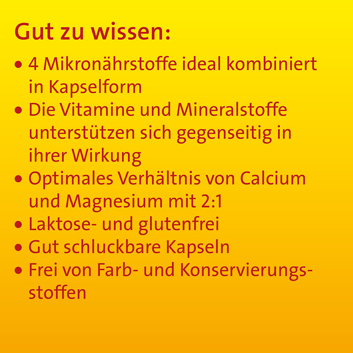 Vitamin D3 K2 Hevert plus Calcium und Magnesium 1.000 I.E. mit 4-fach Osteo-Formel für gesunde Knochen und Muskeln, 60 St. Kapseln