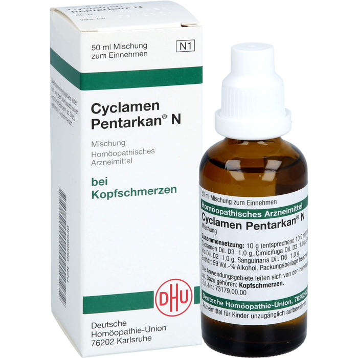 DHU Cyclamen Pentarkan N Mischung bei Kopfschmerzen, 50 ml Lösung