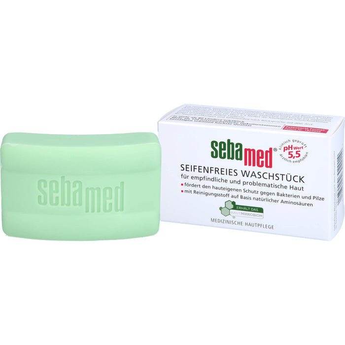 Sebamed seifenfreies Waschstück für empfindliche & problematische Haut, 150 g Körperpflege