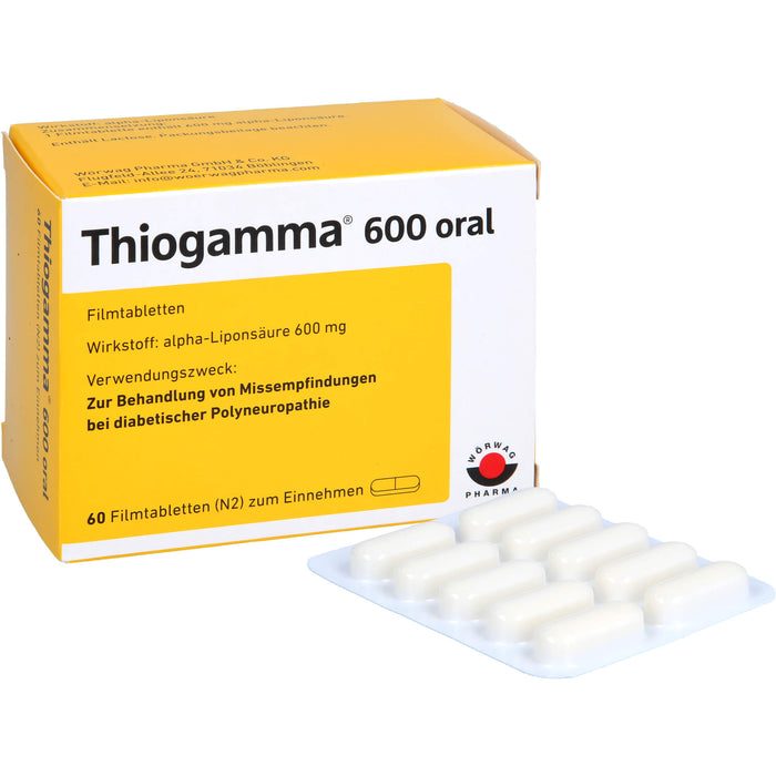 Thiogamma 600 oral Filmtbl., 60 pcs. Tablets