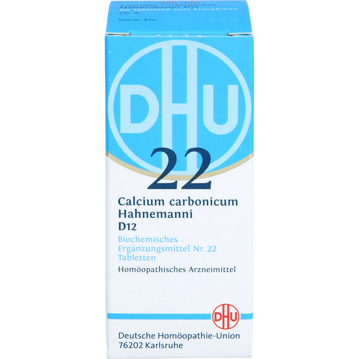 DHU Schüßler-Salz Nr. 22 Calcium carbonicum Hahnemanni D12 Tabletten, 80 pcs. Tablets