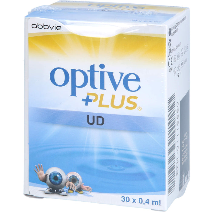 optive plus UD Augentropfen wirksame, benetzende, osmoprotektive Augen-Pflegetropfen, 30 pc Solution