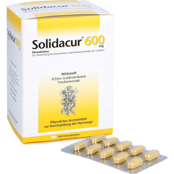 Solidacur 600 mg Filmtabletten zur Durchspülung der Harnwege, 100 pcs. Tablets