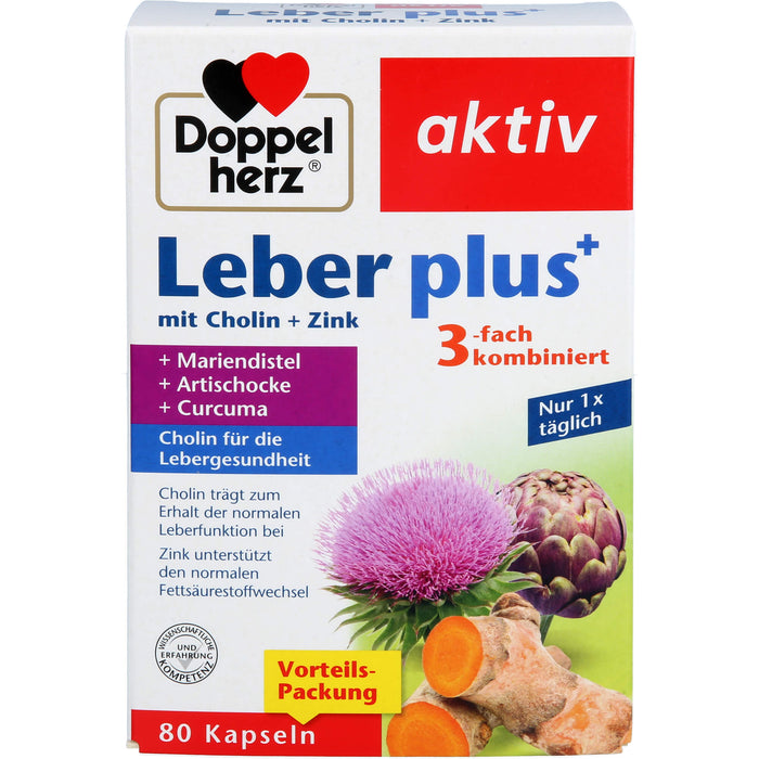 Doppelherz Leber plus, 80 St KAP