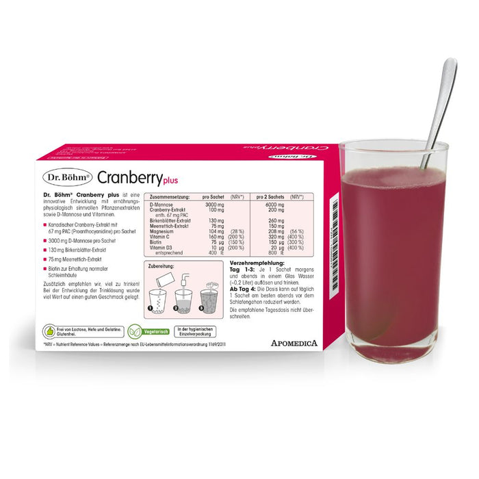 Dr Böhm Cranberry plus Sachets, 10 pcs. Sachets