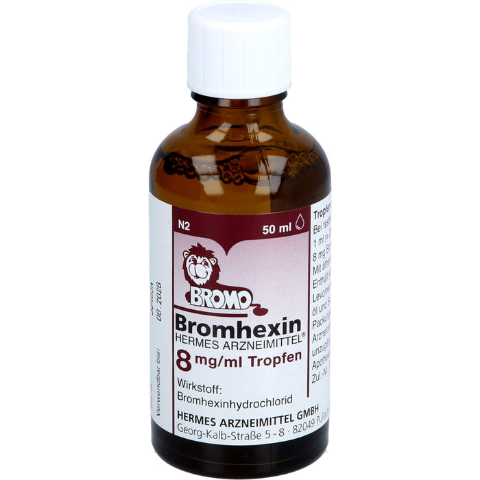 Bromhexin Hermes 8mg/ml Tr, 50 ml TEI