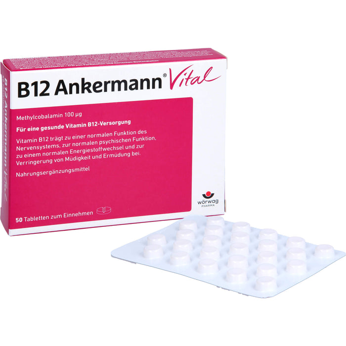 B12 Ankermann Vital Tabletten, 50 pcs. Tablets