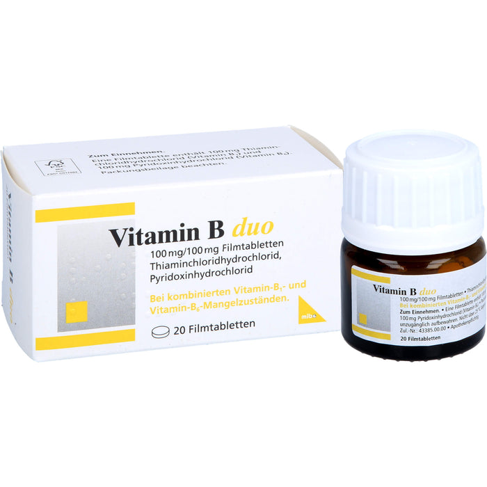 mibe Vitamin B duo Filmtabletten, 20 pcs. Tablets