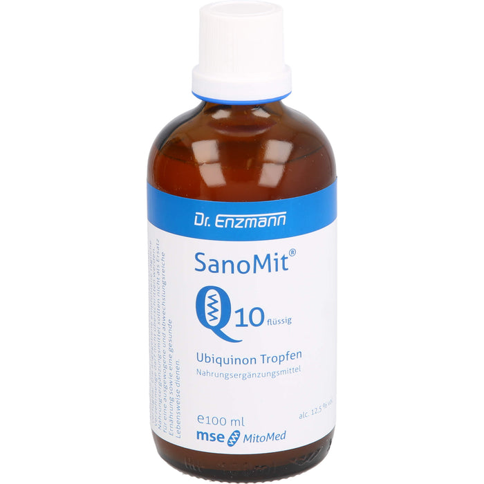 SanoMit Q10 flüssig Ubiquinon Tropfen, 100 ml Lösung