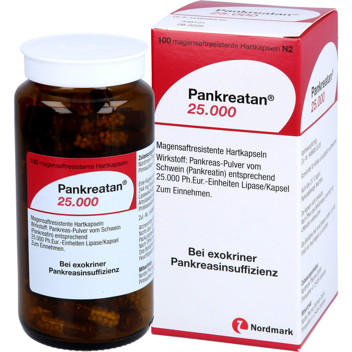 Pankreatan 25.000, Magensaftresistente Hartkapseln, 100 pc Capsules