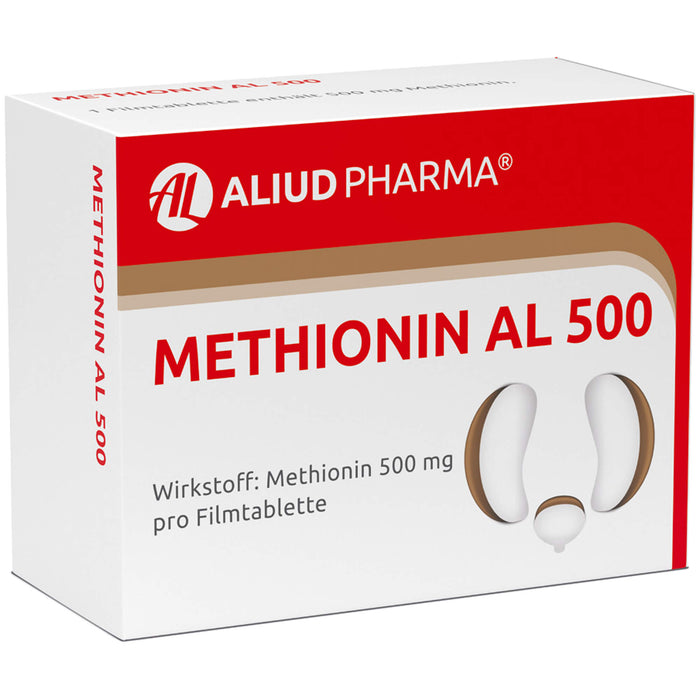 Methionin AL 500 Filmtabletten zur Harnansäuerung, 100 St. Tabletten