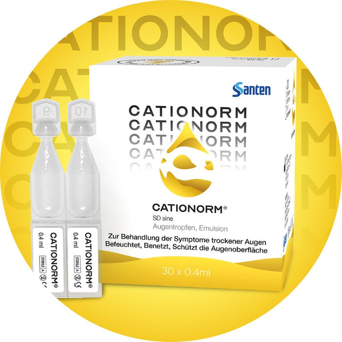 Cationorm-Augentropfen – der Rundumschutz bei trockenen und/oder tränenden Augen, 30 pc Pipettes à dose unique