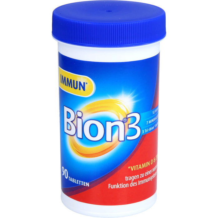 Bion 3 Vitamine, Mineralstoffe, Bakterienkulturen Tabletten, 90 pc Tablettes