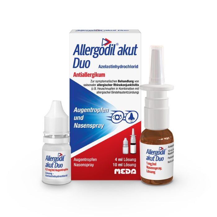 Allergodil akut duo Augentropfen und Nasenspray, 1 St. Kombipackung