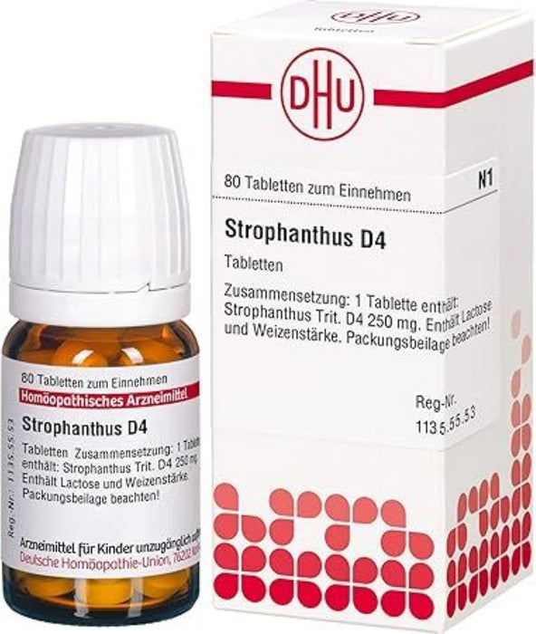 DHU Strophanthus D 4 Tabletten, 80 pc Tablettes