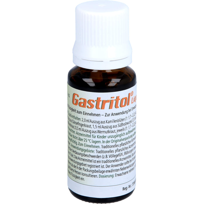 Gastritol Liquid zur Linderung von leichten Verdauungsbeschwerden, 20 ml Solution