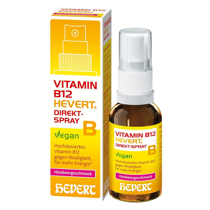 Vitamin B12 Hevert Direkt-Spray gegen Müdigkeit, für mehr Energie, 30 ml Lösung