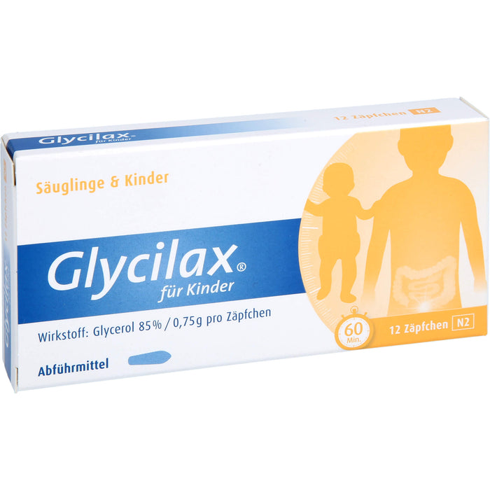 Glycilax für Kinder Abführmittel Zäpfchen, 12 pcs. Suppositories