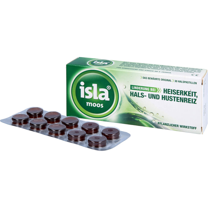 isla moos Halspastillen, 30 pc Pastilles