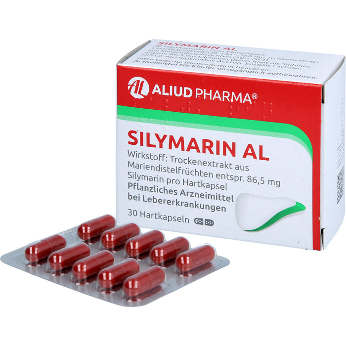 Silymarin AL Hartkapseln bei Lebererkrankungen, 30 pcs. Capsules