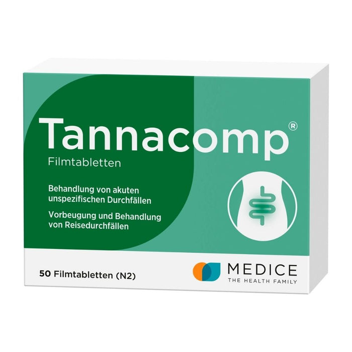 Tannacomp Filmtabletten bei Durchfall, 50 St. Tabletten