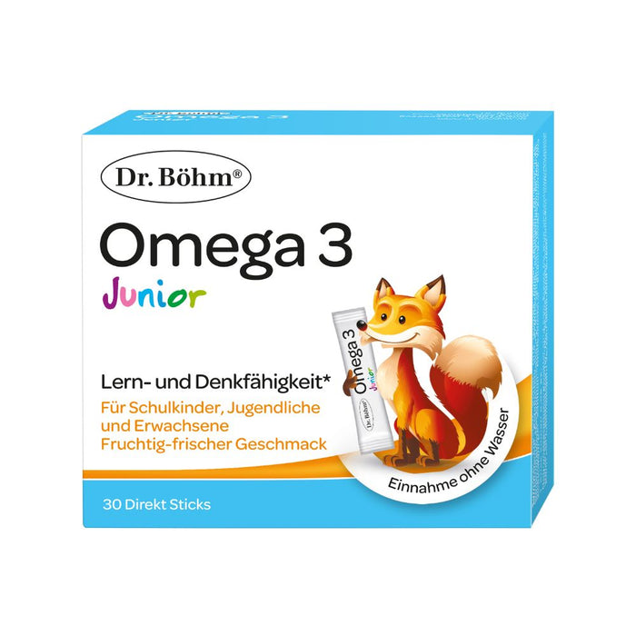 Dr. Böhm Omega 3 Junior Direkt-Sticks, 30 St. Beutel