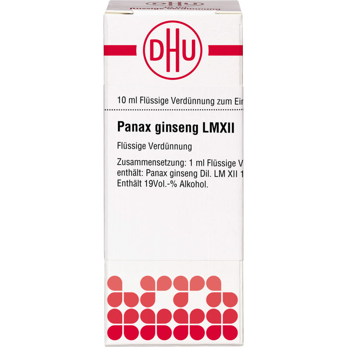 Panax ginseng LM XII Dilution Ind-Fert, 10 ml DIL