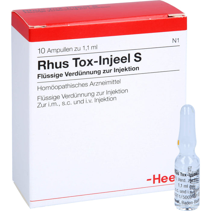 Rhus Tox-Injeel S flüssige Verdünnung, 10 St. Ampullen