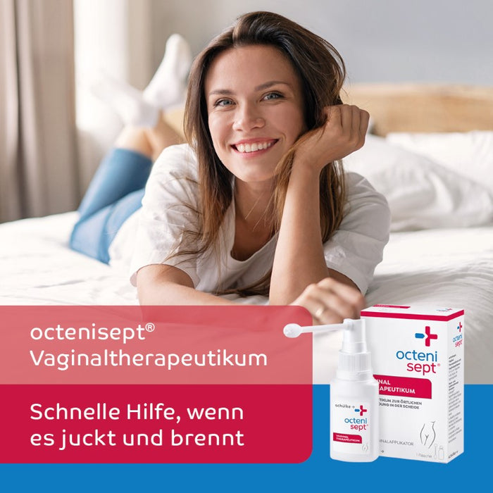 octenisept Vaginaltherapeutikum - Spray inkl. Applikator gegen Scheidenpilz, bakterielle Vaginose, Pilzinfektion, Juckreiz, Brennen und Ausfluss, 50 ml Solution