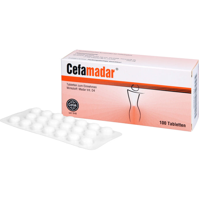 Cefamadar Tabletten bei Gewichtsproblemen, 100 pc Tablettes