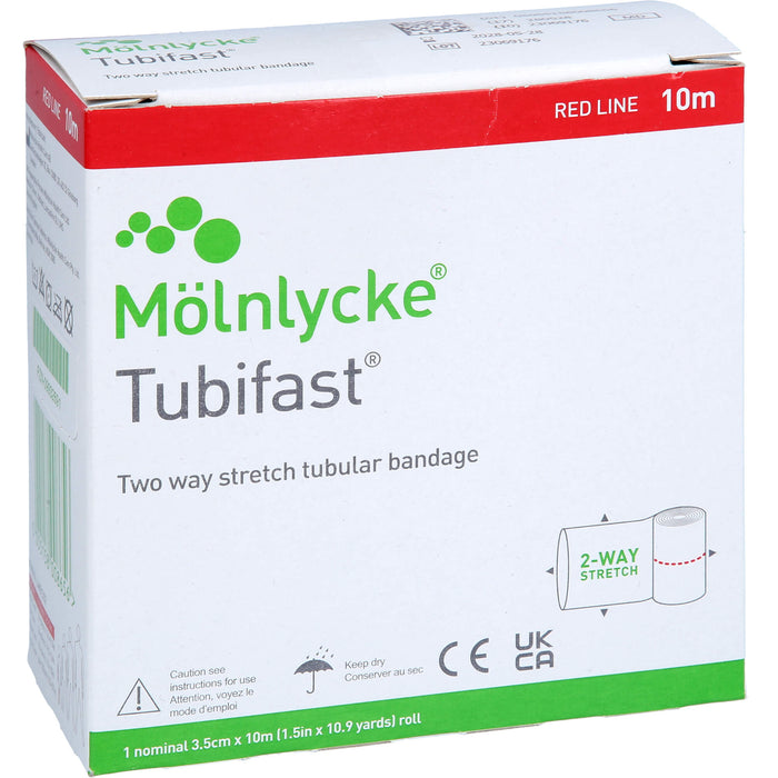 Mölnlycke Tubifast 2-Way Stretch 3,5 cm x 10 m rot, 1 pc Bandage