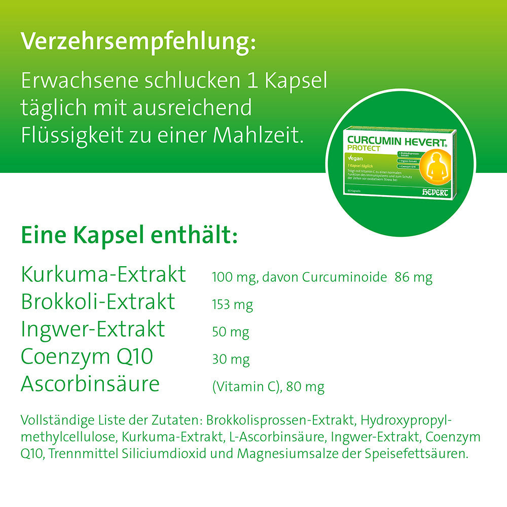 Curcumin Hevert Protect, 60 St. Kapseln