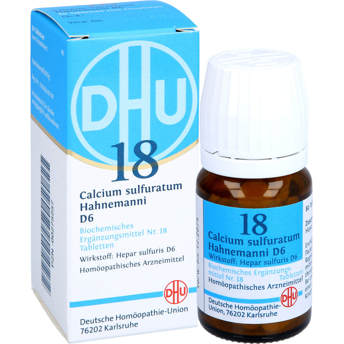 DHU Biochemie  18 Calcium sulfuratum Hahnemanni D6 Tabletten, 80 pc Tablettes