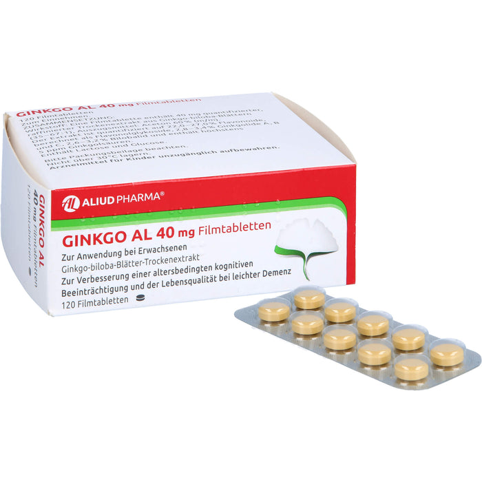 Ginkgo AL 40 mg Filmtabletten, 120 St FTA