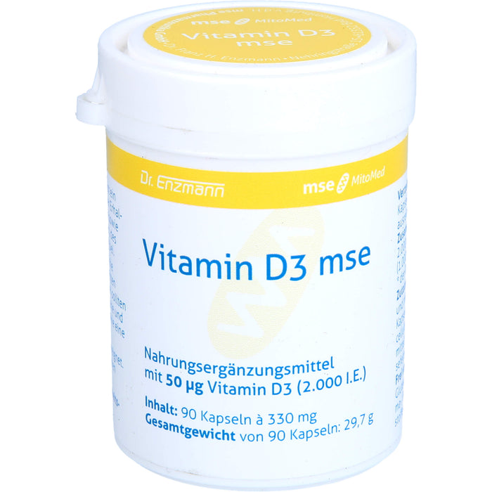 Dr. Enzmann Vitamin D3 mse Kapseln, 90 pcs. Capsules