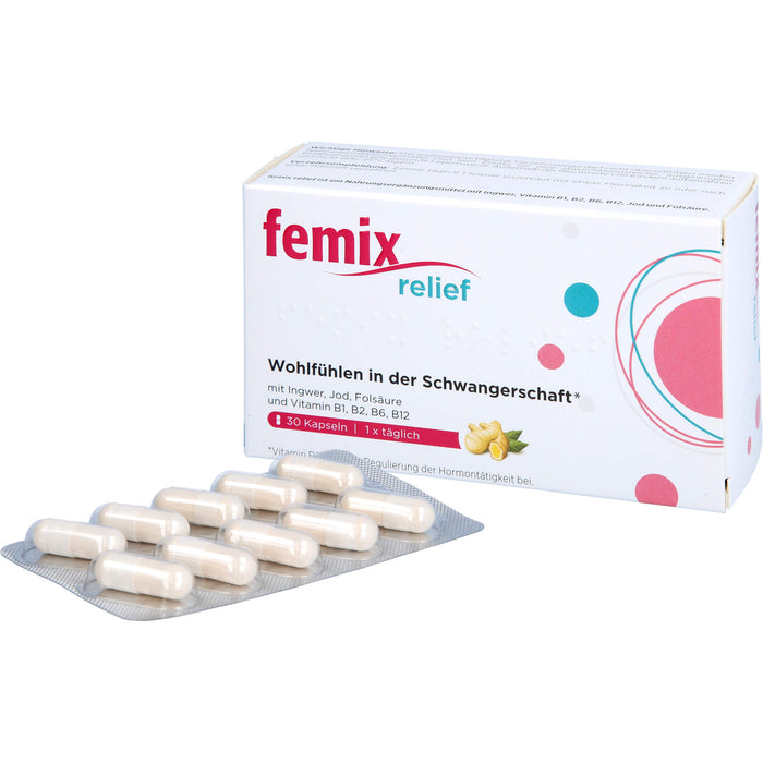 Femix Relief Kapseln zum Wohlfühlen in der Schwangerschaft, 30 pc Capsules