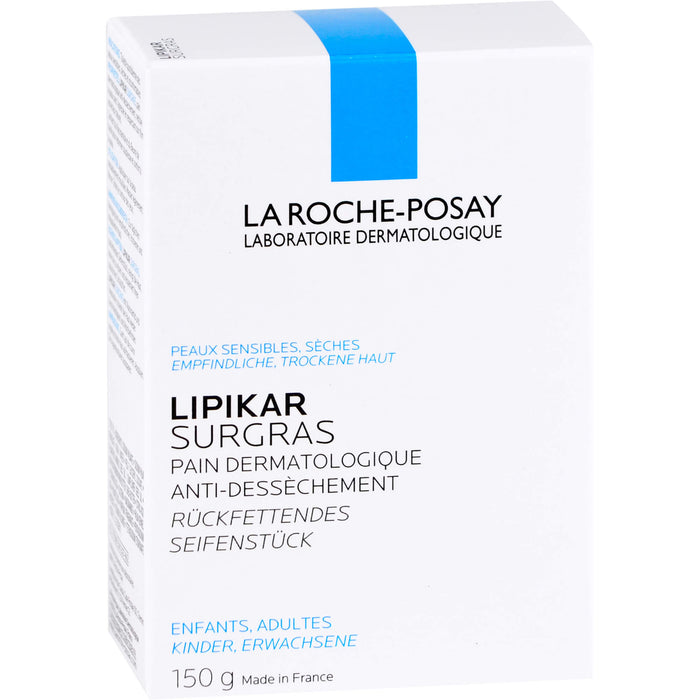 LA ROCHE-POSAY LIPIKAR SURGRAS rückfettendes Seifenstück, 1 pc pain de savon