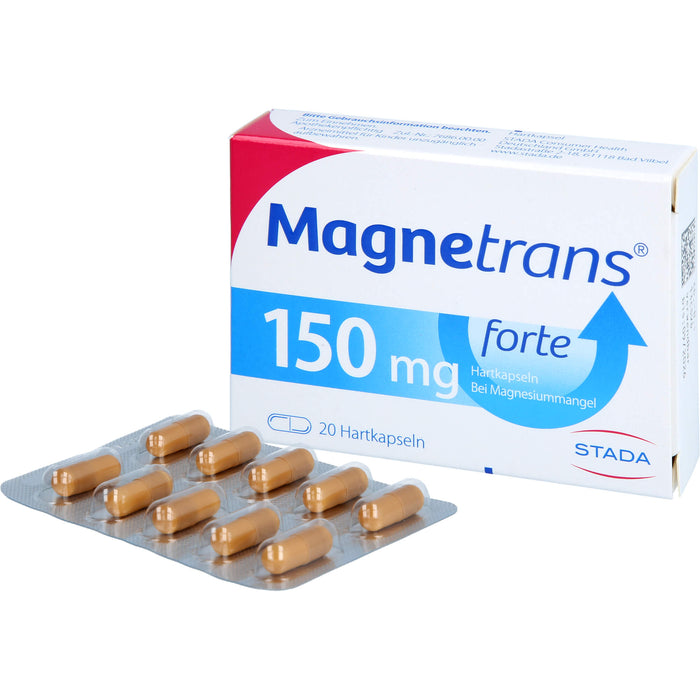 Magnetrans forte 150 mg Hartkapseln bei Magnesiummangel, 20 St. Kapseln