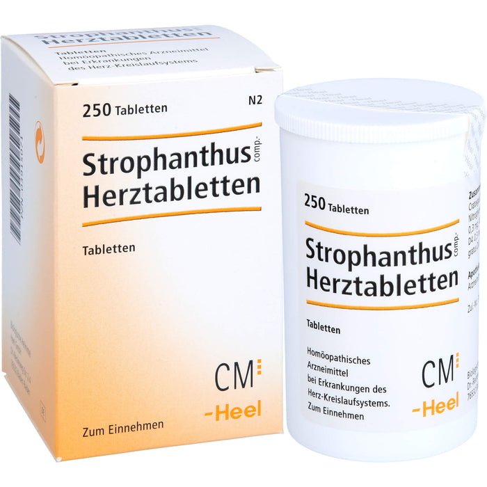 Strophantus comp. Herztabletten Heel, 250 pc Tablettes