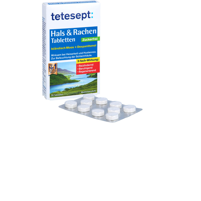 tetesept Hals & Rachen Tabletten, 20 St LUT